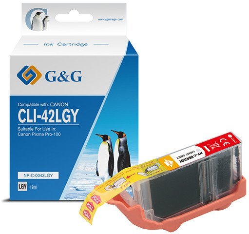 Tusz G&G G&G kompatybilny ink / tusz z CLI-42LGY, NP-C-0042LGY, light grey