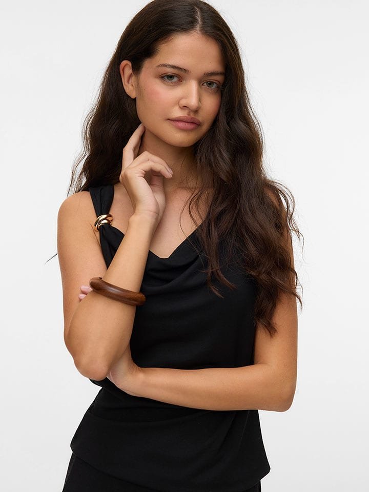 Vero Moda Bluzka w kolorze czarnym