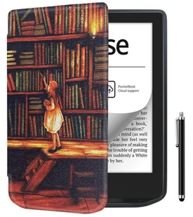 etui do Pocketbook Verse / Verse Pro - SLIM GRAFIKA + RYSIK - Etui do czytników e-book - miniaturka - grafika 1
