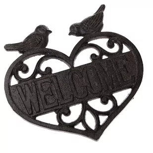 Dekoracja żeliwna Iron bird, 19 x 18 x 0,7 cm - Dekoracje domu - miniaturka - grafika 1