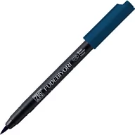 Kredki, ołówki, pastele i pisaki - Pisak pędzelkowy Kuretake Fudebiyori peacock blue 038 - miniaturka - grafika 1
