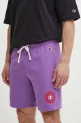Spodenki męskie - Champion szorty męskie kolor fioletowy melanżowe 219850 - miniaturka - grafika 1