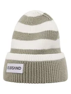 Czapki damskie - ELBSAND Czapka beanie "Norid" w kolorze biało-beżowym - miniaturka - grafika 1