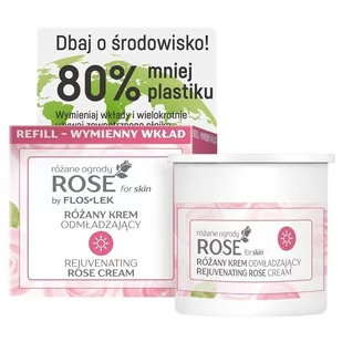 Flos-Lek Rose for Skin Różany Krem odmładzający na dzień wymienny wkład 50ml - Kremy do twarzy - miniaturka - grafika 1