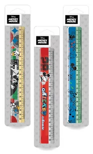 PATIO, Linijka Disney Fashion Mickey Mouse - 3 wzory, 20 cm - Linijki, ekierki - miniaturka - grafika 1