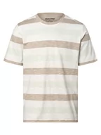 Koszulki męskie - Jack & Jones - T-shirt męski  JORTulum, beżowy|biały|wielokolorowy - miniaturka - grafika 1