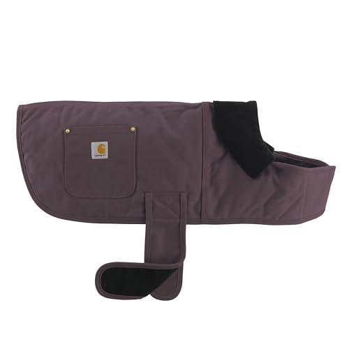 Carhartt Firm Duck izolowany płaszcz dla psa, głębokie wino, rozmiar M