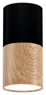 Candellux Lighting czarna tubka sufitowa LED 2282862 TUBA oprawa natynkowa czarny walec GU10 do kuchni 2282862 - Lampy sufitowe - miniaturka - grafika 1
