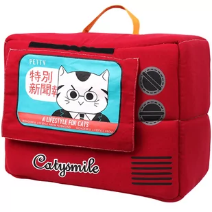 Legowisko dla kota SMART KITTY Fashion TV, czerwony - Legowiska dla kotów - miniaturka - grafika 1