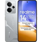 Telefony komórkowe - Realme 14 5G 8/256GB Srebrny - miniaturka - grafika 1