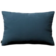 Poszewki na poduszki - Dekoria Poszewka Kinga na poduszkę prostokątną pruski błękit 60 × 40 cm Velvet 108-704-16 - miniaturka - grafika 1