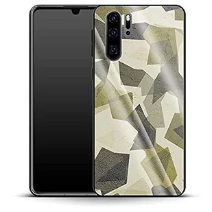 Luksusowe etui na telefon komórkowy Geometric Camo Green Huawei P30 Pro - Etui i futerały do telefonów - miniaturka - grafika 1
