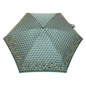 Parasole - Parasolka damska, płaska Super Mini Kieszonkowa kubiki na zielonym - miniaturka - grafika 1