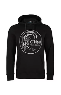 Bluzy męskie - Hoody O'Neill O'Neill Męska bluza z kapturem Circle Surfer z kapturem bluza rekreacyjna i sportowa koszulka czarny czarny (Black Out) S N01406 - grafika 1