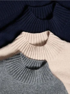 Reserved - Wełniany sweter - szary - Moda i Uroda OUTLET - miniaturka - grafika 1