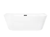 Wanny - Wanna przyścienna wolnostojąca Corsan E029 Mono 170 cm z wykończeniem czarnym - miniaturka - grafika 1