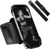 Etui i futerały do telefonów - ETUI POKROWIEC UNIWERSALNA OPASKA NA RAMIĘ ARMBAND TELEFON DO BIEGANIA - miniaturka - grafika 1
