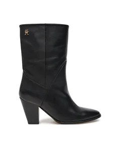 Tommy Hilfiger Botki FW0FW08253 Czarny - Botki damskie - miniaturka - grafika 1
