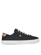 Trampki damskie - Tommy Hilfiger Tenisówki Vulc Canvas Lace Up Sneaker FW0FW08647 Czarny - miniaturka - grafika 1