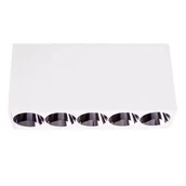 Lampy sufitowe - Prostokątna lampa przysufitowa X-LINE C0253 Maxlight LED 8W 3000K biały czarny - miniaturka - grafika 1