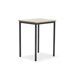 Biurko BORÅS PLUS, 700x600x900 mm, popielaty laminat, antracyt - Meble do szkół i przedszkoli - miniaturka - grafika 1