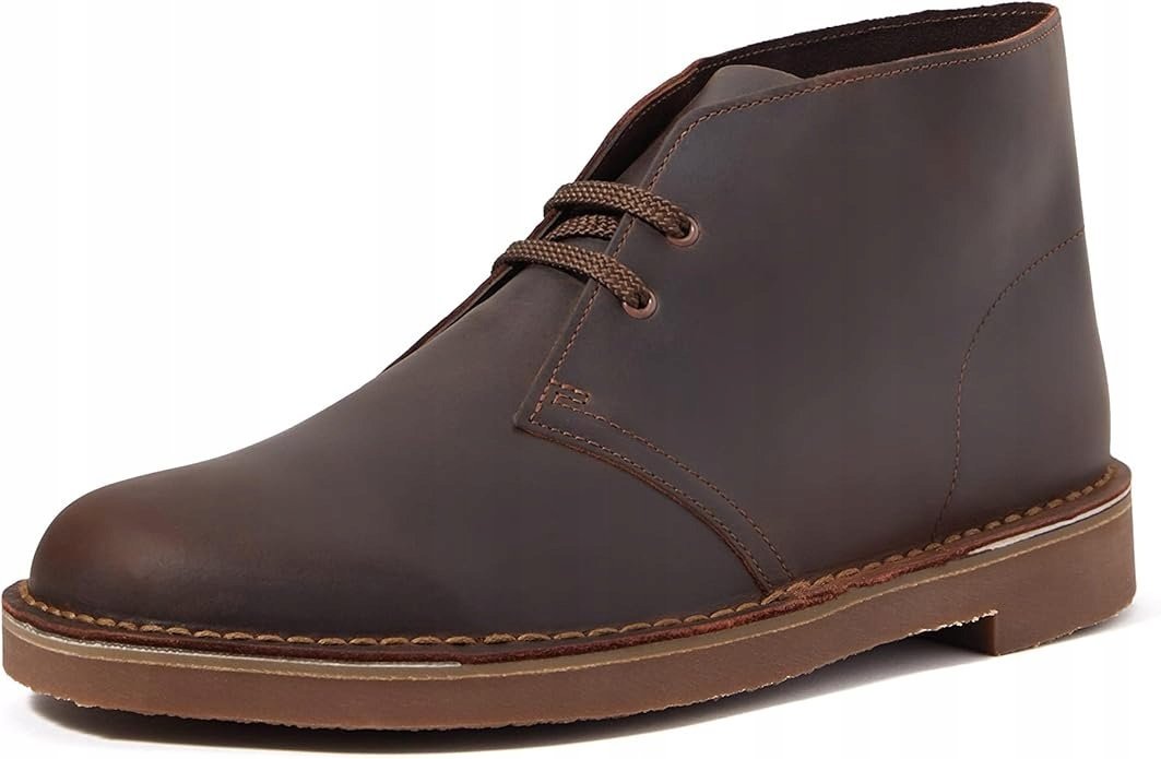 CLARKS BUSHACRE 3 TRZEWIKI SKÓRZANE MĘSKIE WYGODNE WIOSENNE 45 1JKB