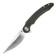 Noże - Nóż składany Bestech Irida Black/Green Carbon Fiber/G10, Satin 14C28N by Kombou (BG25F) - miniaturka - grafika 1