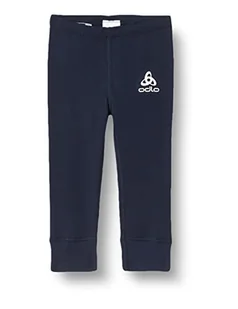 ODLO Unisex dziecięce legginsy Bl Bottom Long Active Warm Eco Kids niebieski Dark Sapphire 104 159219 - Legginsy - miniaturka - grafika 1