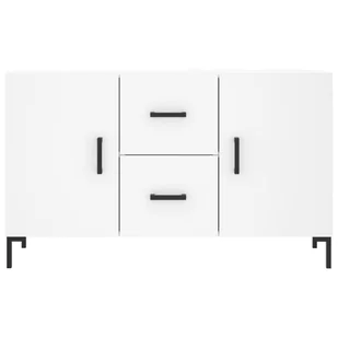 Komoda, biała, 100x36x60 cm, materiał drewnopochodny Lumarko! - Komody - miniaturka - grafika 7