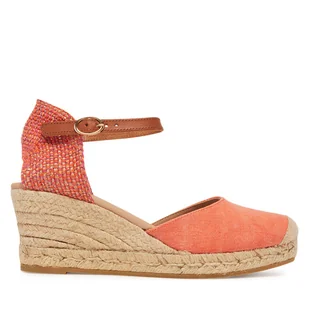 Espadryle Genuins Carina Canvas G106387 Pomarańczowy - Espadryle damskie - miniaturka - grafika 1