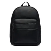 Plecaki - Plecak Tommy Hilfiger Th Woven Backpack AM0AM14093 Czarny - miniaturka - grafika 1