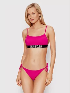 Stroje kąpielowe - Calvin Klein Swimwear Góra od bikini KW0KW01851 Różowy - grafika 1