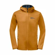 Kurtki męskie - Męska kurtka softshellowa Jack Wolfskin BORNBERG HOODY M safflower - S - miniaturka - grafika 1