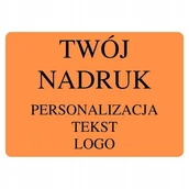 Akcesoria do pakowania - Etykieta Twój Nadruk Pomarańczowa 70X50Mm 20 Szt. - miniaturka - grafika 1