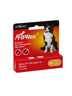 Fiprex Spot-On M (psy 10-20kg) 1 pipeta 1192 - Artykuły przeciw pasożytom - miniaturka - grafika 2