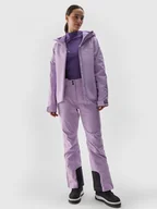 Kurtki damskie - Damska kurtka narciarska 4F 4FWAW24TTJAF572 - fioletowa - miniaturka - grafika 1