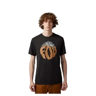 T-SHIRT FOX TURNOUT TECH BLACK - Koszulki męskie - miniaturka - grafika 1