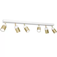 Lampy sufitowe - Luminex Nest 1786 Plafon Oprawa sufitowa 6x8W GU10 biały/złoty - miniaturka - grafika 1