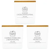 Świece - Zestaw świec sojowych zapachowych PLATINUM 3x220g - miniaturka - grafika 1