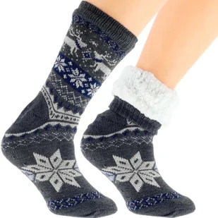 Wyjątkowe Męskie Skarpetki Zimowe Norweski Design 41-46 - Skarpetki męskie - miniaturka - grafika 1