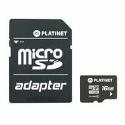 Karty pamięci - Platinet SDHC 16GB + adapter (PMMSD1610) - miniaturka - grafika 1