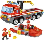 Zabawki zdalnie sterowane - Klocki Cogo City Straż pożarna 354 elementy - miniaturka - grafika 1