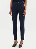 Spodnie damskie - Rinascimento Spodnie materiałowe CFC0122741003 Granatowy Regular Fit - miniaturka - grafika 1