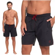 Kąpielówki męskie - KĄPIELÓWKI MĘSKIE GŁADKIE SPODENKI KĄPIELOWE SZORTY Z KIESZENIAMI MORAJ 4XL - miniaturka - grafika 1