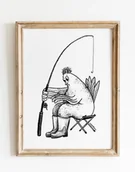 Obrazy i zdjęcia - Plakat Kurka wędkarka - miniaturka - grafika 1