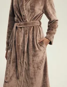 Piżamy damskie - Henderson Dextra - Szlafrok, brązowy Wariant/Rozmiar: XL DOSTAWA 24h GWRANCJA - miniaturka - grafika 1