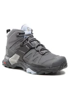 Buty trekkingowe damskie - Salomon Trekkingi X Ultra 4 Mid Gtx W GORE-TEX 416250 21 V0 Szary - miniaturka - grafika 1