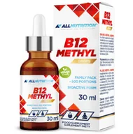 Witaminy i minerały - Allnutrition Witamina B12 Methyl Suplement diety 30 ml - miniaturka - grafika 1