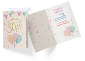 Kartki okolicznościowe i zaproszenia - Kukartka Karnet B6 PR-103 Urodziny 30 - Kukartka - miniaturka - grafika 1