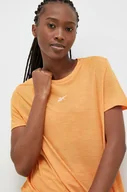 Koszulki sportowe damskie - Reebok t-shirt treningowy Workout Ready Activchill kolor pomarańczowy - miniaturka - grafika 1